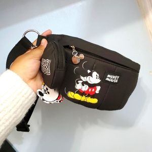 New Disney Mickey Mouse Waist Bag FannyPack With Coin purse